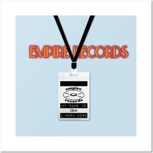 Empire Records Employee Badge - Gina Posters and Art